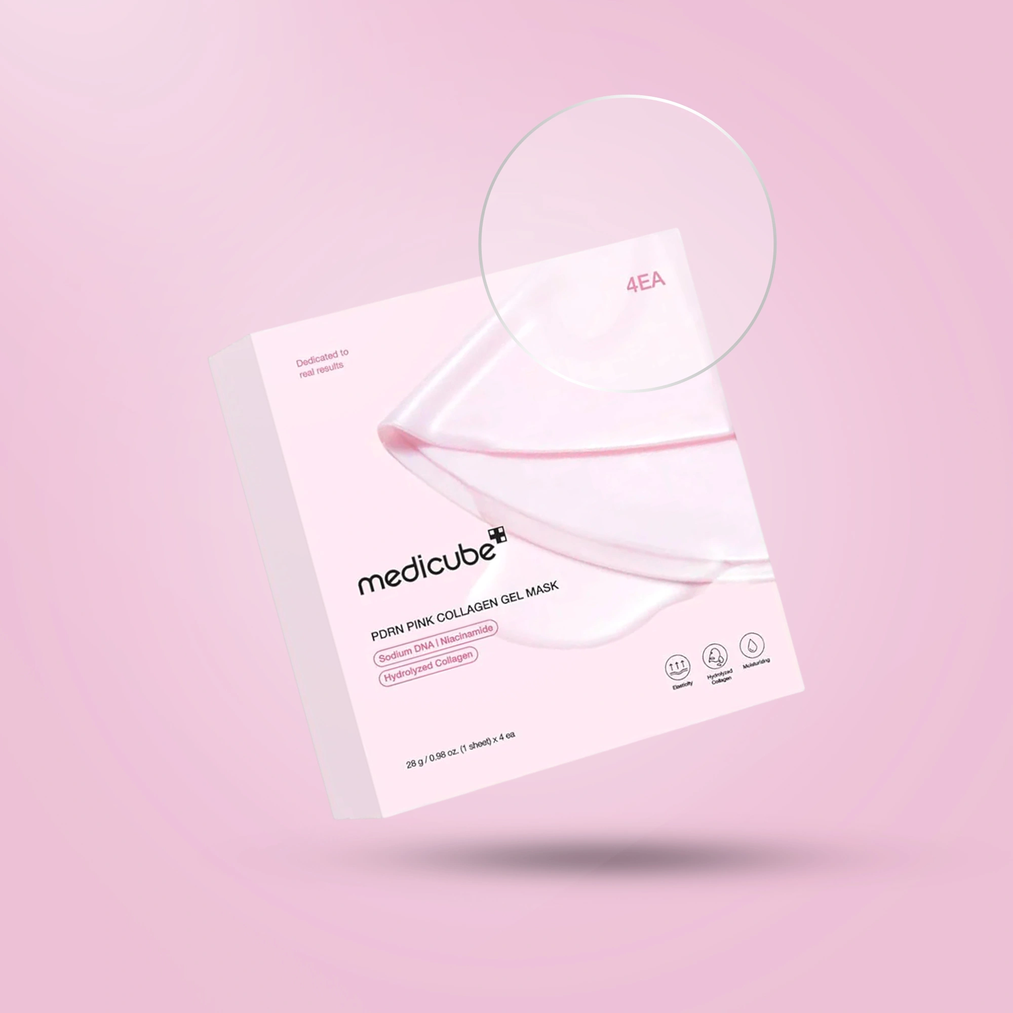 Medicube PDRN Pink Collagen GEL Mask pack of 4