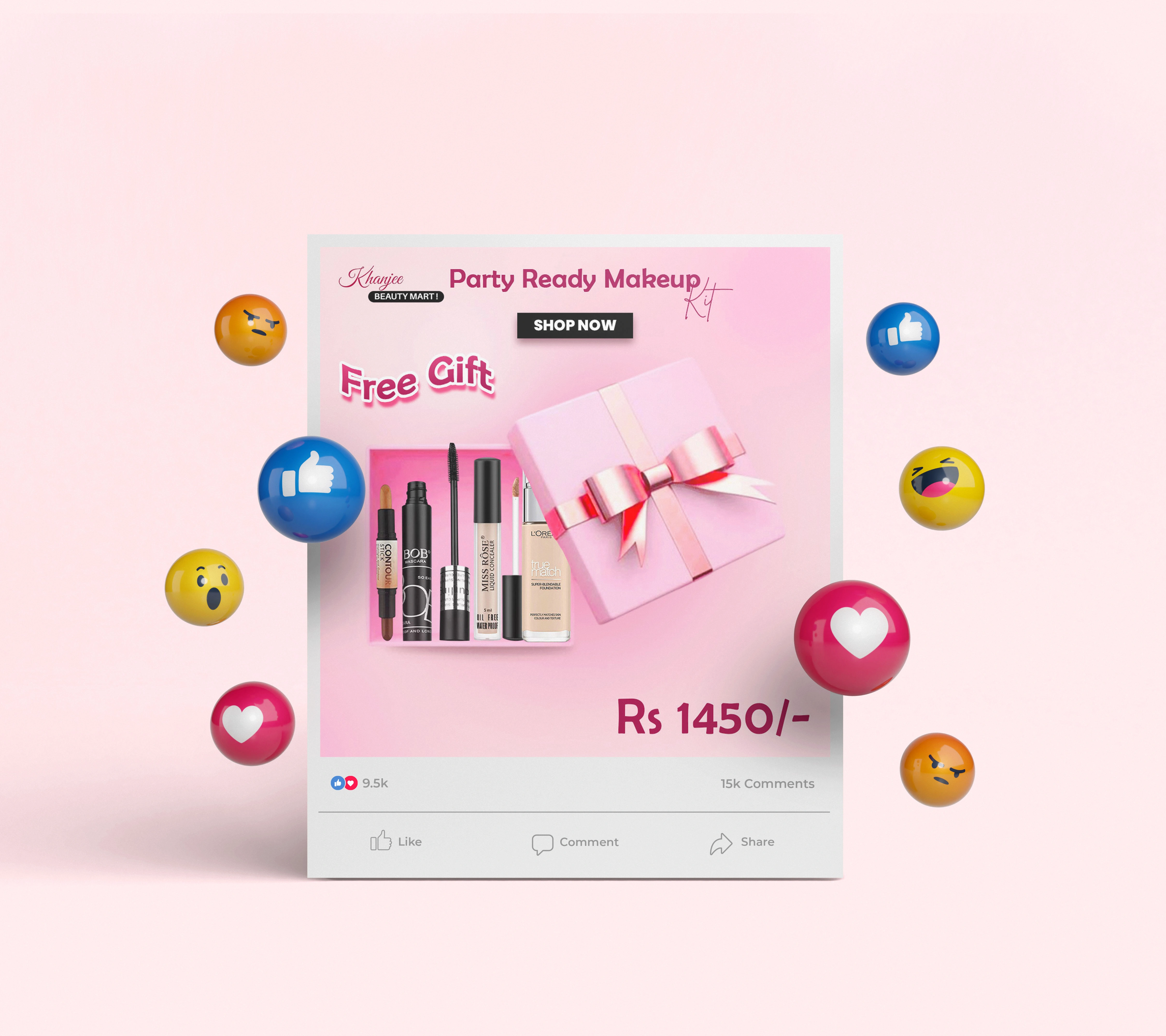 PARTY READY MAKEUP KIT FREE GIFT