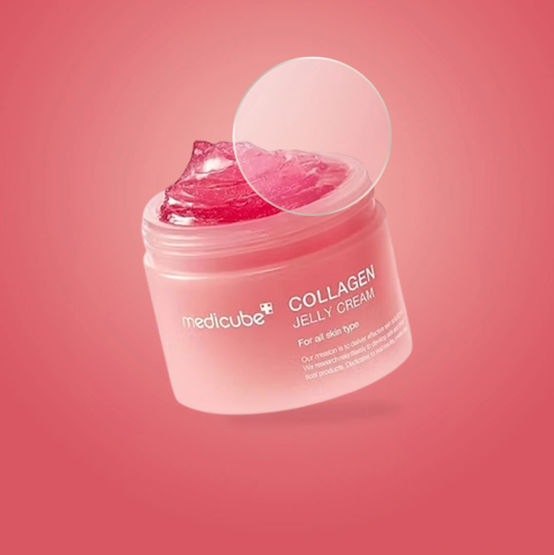 Medicube Collagen Jelly Cream: 110ml For Instant Glass Skin Glow.