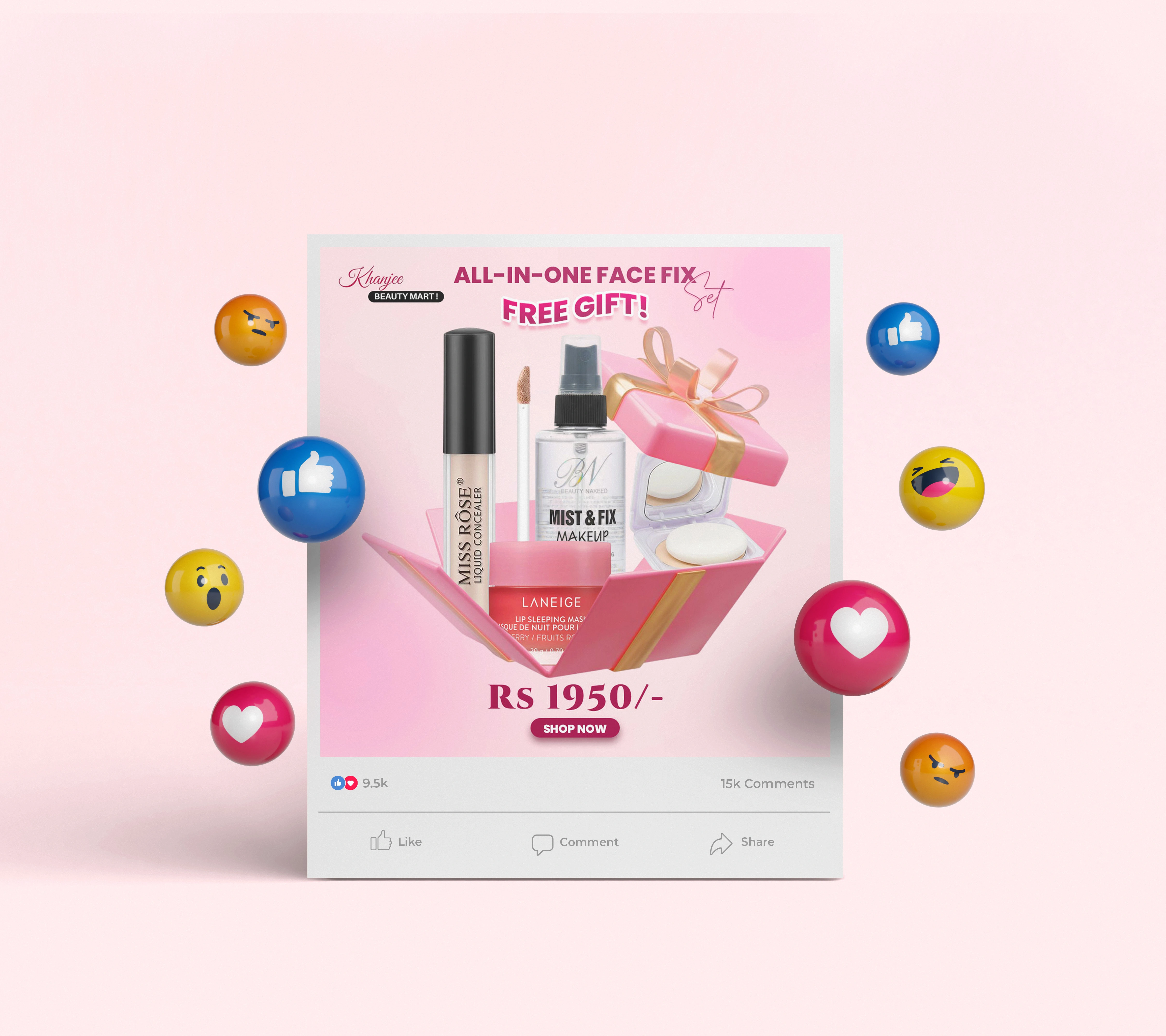 ALL-IN-ONE FACE PIX 𝓈𝑒𝓉 FREE GIFT