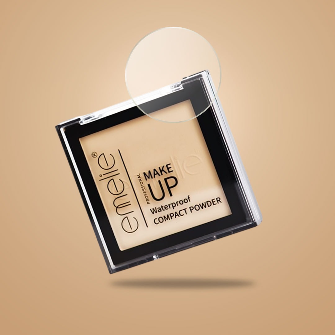 emelie Make up Waterproof Compact Powder